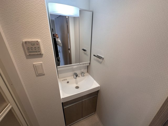 S-RESIDENCE高井田beletaの洗面所|脱衣スペースもあります