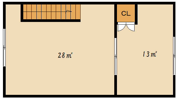 東二見店舗の間取り