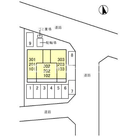 D-ROOM六供町2丁目の区画図|高崎、前橋のお部屋探しはエンドスケープまで！お客様の理想お聞かせ下さい♪