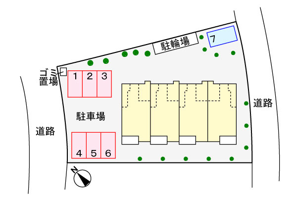 アンベリールの駐車場|駐車場