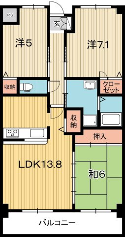 リヴィエール大高の間取り