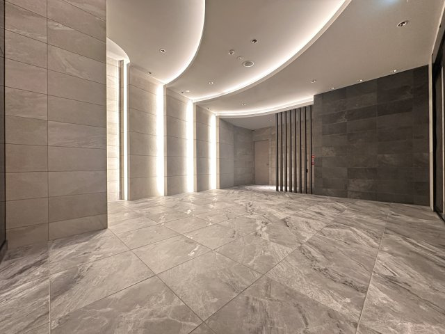 S-RESIDENCE高井田beletaのロビー|落ち着いたロビーです