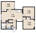 【間取り】 | 3LDK(62.27㎡)【リーガランド千石】