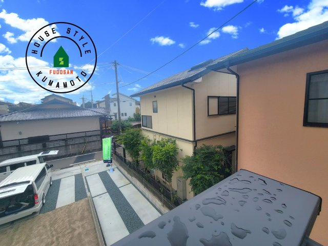 合志市幾久富第1-2棟（1号棟）　の展望|窓から緑が見える物件も魅力的です。