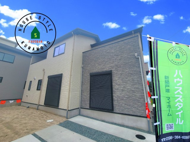 合志市幾久富第1-2棟（2号棟）　の外観|デザイン性のある外観です。