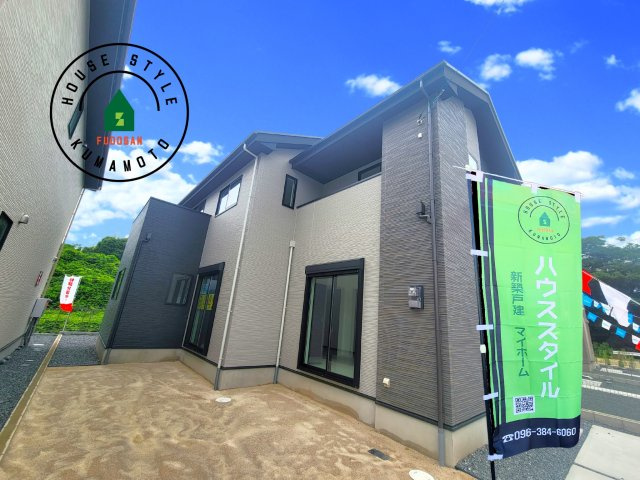 菊池郡大津町大字室第1-3棟（1号棟）　の外観|デザイン性のある外観です。