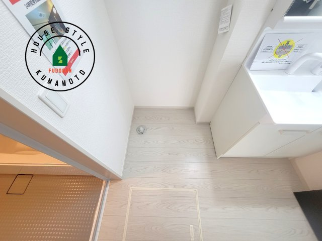 菊池郡大津町大字室第1-3棟（1号棟）　のランドリースペース|ランドリースペースとなります。広々して有効的にご使用できます。 