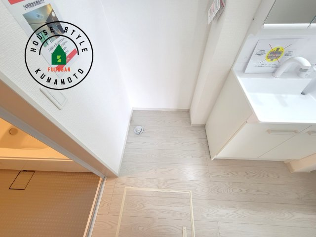 菊池郡大津町大字室第1-3棟（2号棟）　のランドリースペース|ランドリースペースとなります。広々して有効的にご使用できます。 