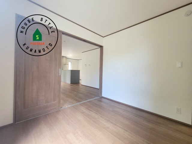 熊本市東区湖東3丁目第1-2棟（1号棟）の和室|将来的に、琉球畳を引きまして和室風にすることも可能です。