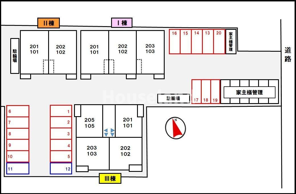 フォレスタ・高松　Ⅰの駐車場