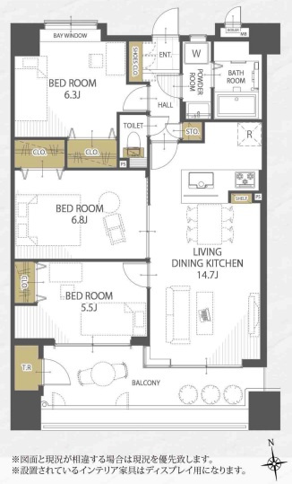 【間取り】 | アーバンパレスシエル福間☆仲介手数料無料☆
