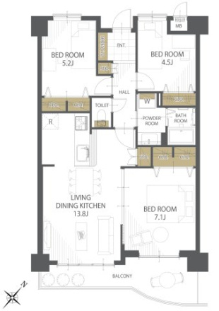 【間取り】 | アーティックス大手町☆仲介手数料無料☆