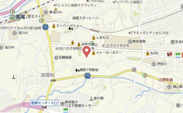 祝：成約済み　タウンズ八王子ガーデンタワー　八王子市　中古マンションの地図|～仲介手数料無料☆八王子ひなた不動産～タウンズ八王子ガーデンタワー

