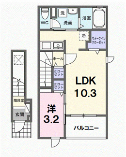 【間取り】 | サニー　アヴニール