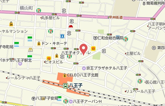 祝　成約済み　クリオレジダンス八王子ザ・マークス　八王子市　中古マンションの地図|～仲介手数料無料☆八王子ひなた不動産～クリオレジダンス八王子ザ・マークス