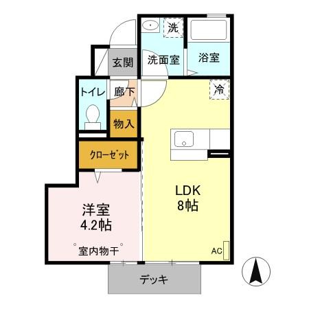 コートエストＢ棟の間取り