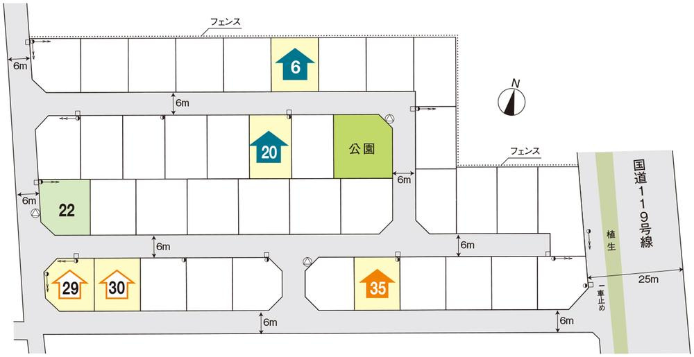 宇都宮市上戸祭4丁目　新築戸建6の区画図