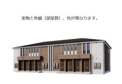 【外観】 | 仮）阿見町中央新築アパート | 完成予想図