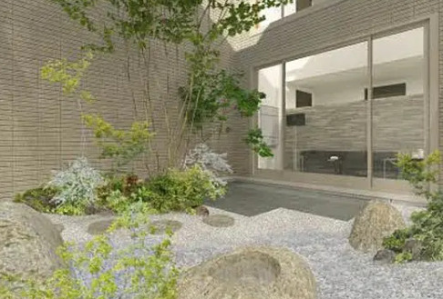 熊本市東区神園１丁目のアパートのロビー