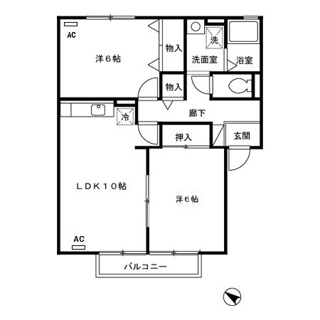 ヴィラ・コンフォートの間取り