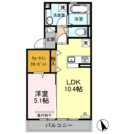 ラ・ヴェスタⅡの間取り
