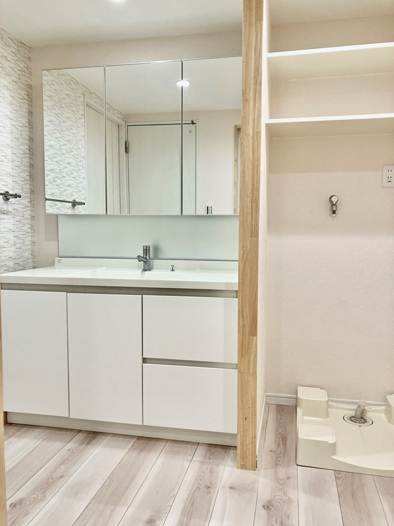 ハイマ－ト天王台Ａ１号棟の洗面所