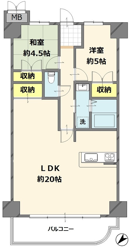 ディオフェルティ石切の間取り