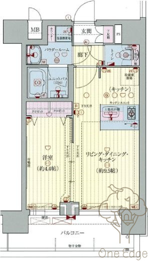 プレサンス大阪天満リバーシアの間取り
