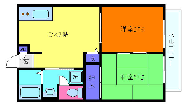 MKハイツの間取り