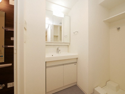 【独立洗面台】 | アーバネックス西本町  | 朝の支度にも助かる、独立の洗髪洗面化粧台