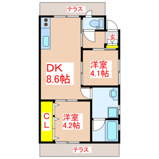 【間取り】 | ソレイユⅢ