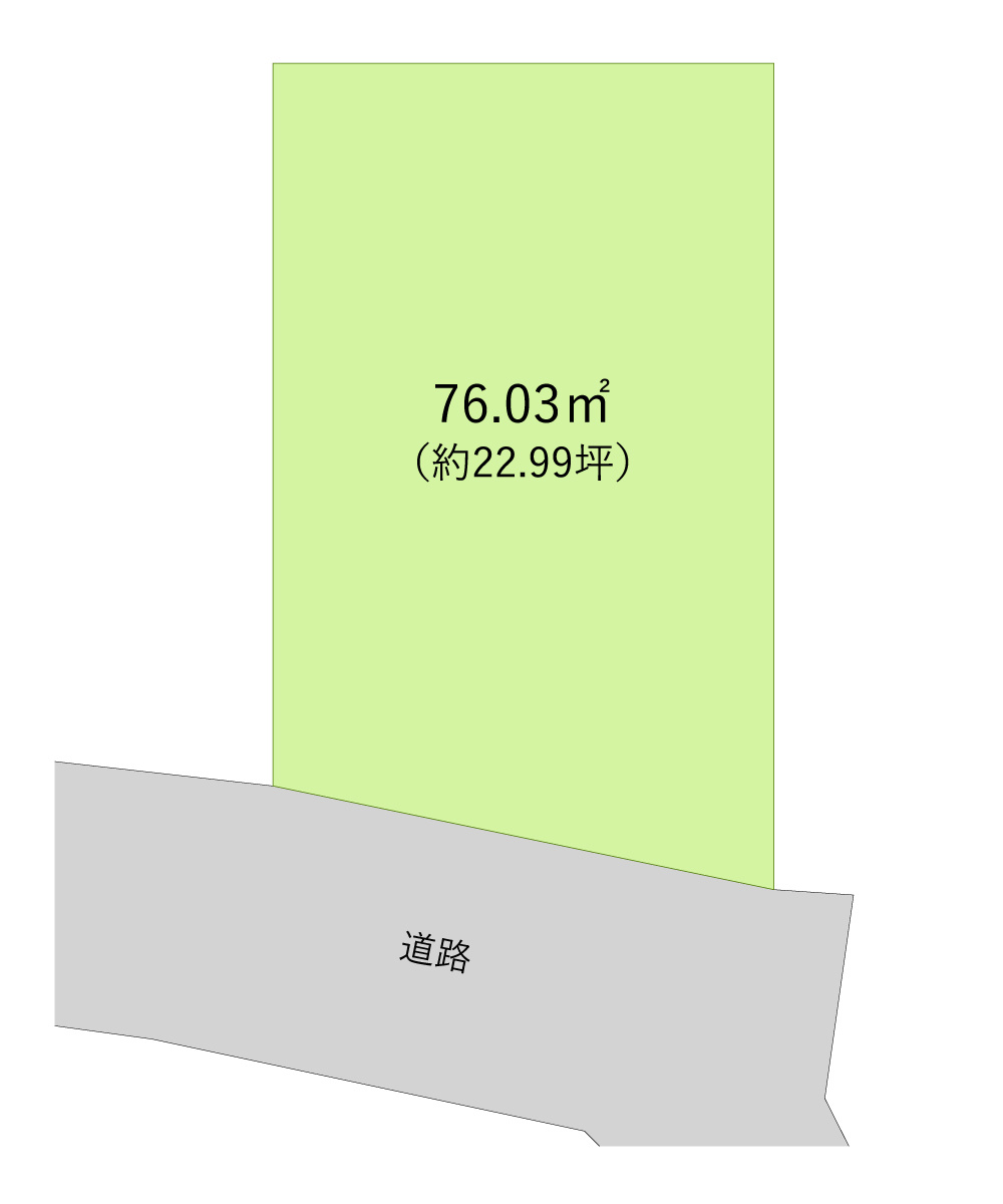 和光市白子３丁目の売地の土地図|建築条件はありません、お好みのハウスメーカーで建築可能です。
資料請求や現地案内など、お気軽にお問い合わせください。
