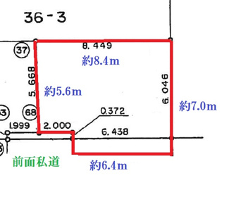 【土地図】 | 大阪市住之江区西住之江一丁目・売土地