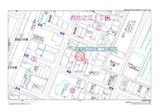 【地図】 | 大阪市住之江区西住之江一丁目・売土地
