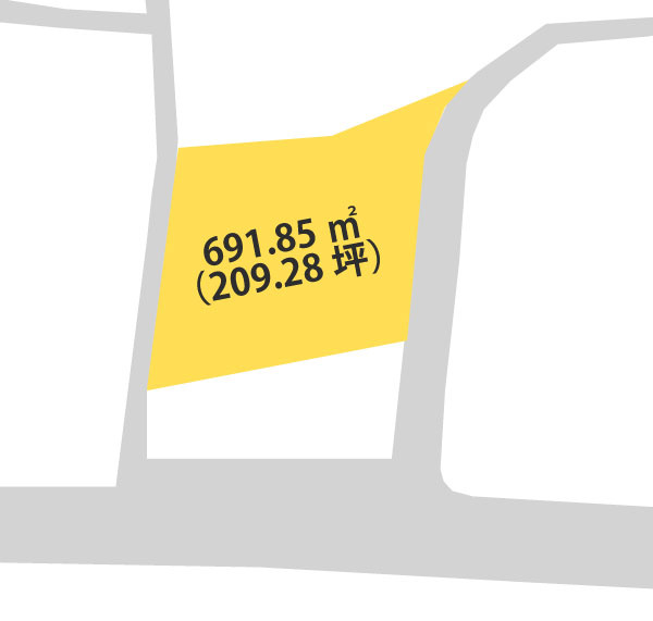 海南市九品寺・土地・56900の区画図