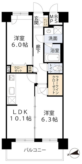 【間取り】 | スプランディッド難波WESTⅡ