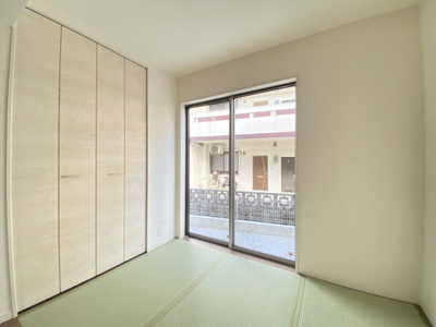 【和室】 | 沖縄市南桃原（全8棟）1・2・3号棟 | 1号棟　和室4.5帖＋収納付き♪