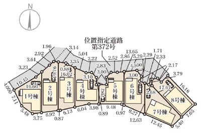 【区画図】 | 沖縄市南桃原（全8棟）1・2・3号棟 | ※残り1・2・3号棟