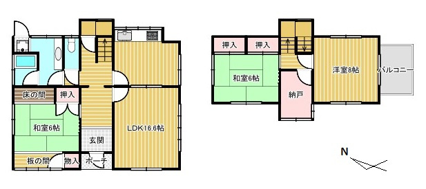 【間取り】 | 菅相塚町　1398万円
