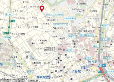 【地図】 | スカイコート渋谷