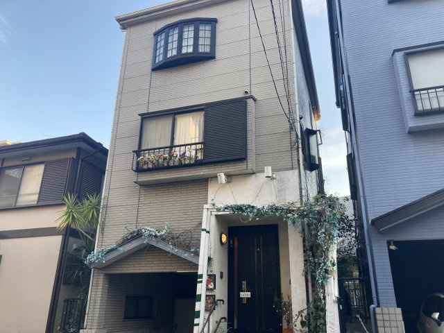 【外観】 | 鷺沼駅徒歩8分 小台戸建 田中邸・店舗 1-3階 29.58坪 フランス料理居抜き