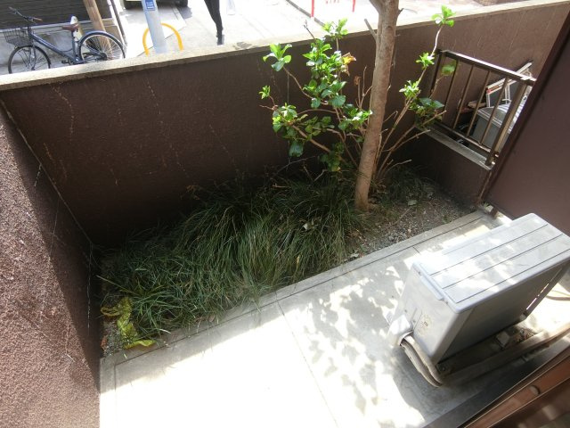 長澤ハイツのバルコニー