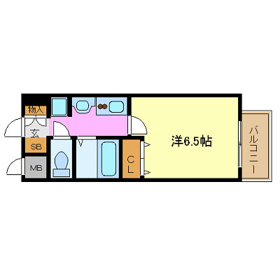 プレサンス新栄デコールの間取り