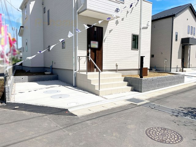 我孫子市古戸　新築戸建て　1号棟の駐車場|カースペースは2台お停めいただけます♪