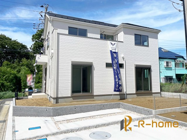 我孫子市古戸　新築戸建て　1号棟の外観|ご予約を頂ければ、『平日』はもちろん『早朝』や『夜間』もご見学可能です♪お気軽にお申し付けください♪