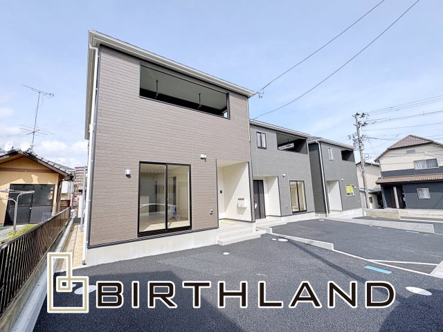 新築戸建・建売　いわき市内郷内町第5　Cradle garden　全3棟の外観|■3号棟　南西から撮影