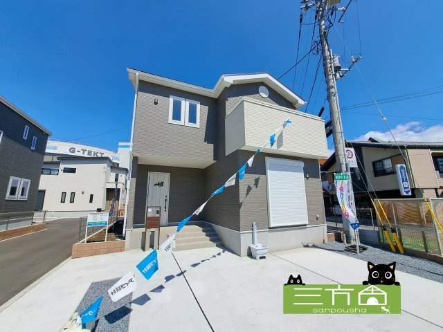 新築　桐生市広沢町4丁目　1号棟の外観|現地写真　完成しました！ご内覧等、お気軽にお問合せください♪　