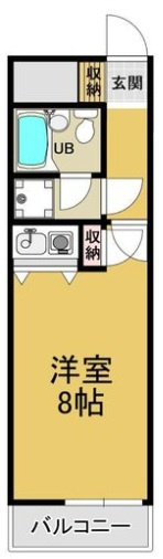 【間取り】 | 朝日プラザ岡山中山下