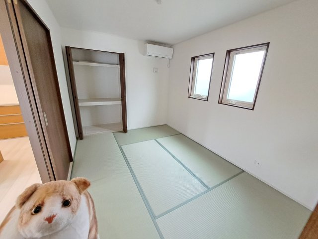 新築　桐生市広沢町4丁目　4号棟の和室|現地写真　リビング隣の和室はお子様の遊び部屋としてもちょうどいいですね♪