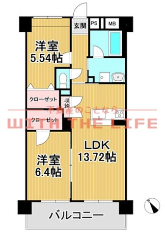 プリマヴェーラ一條【キャッシュバック対象物件】の間取り